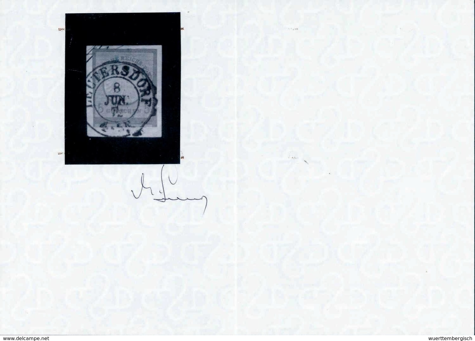 Briefst. 5 Gr. Ockerbraun, Abart: Vierseitig Ungezähnt, Kabinett-Briefstück In Außergewöhnlich Tiefer Farbe Und Mit Saub - Sonstige & Ohne Zuordnung