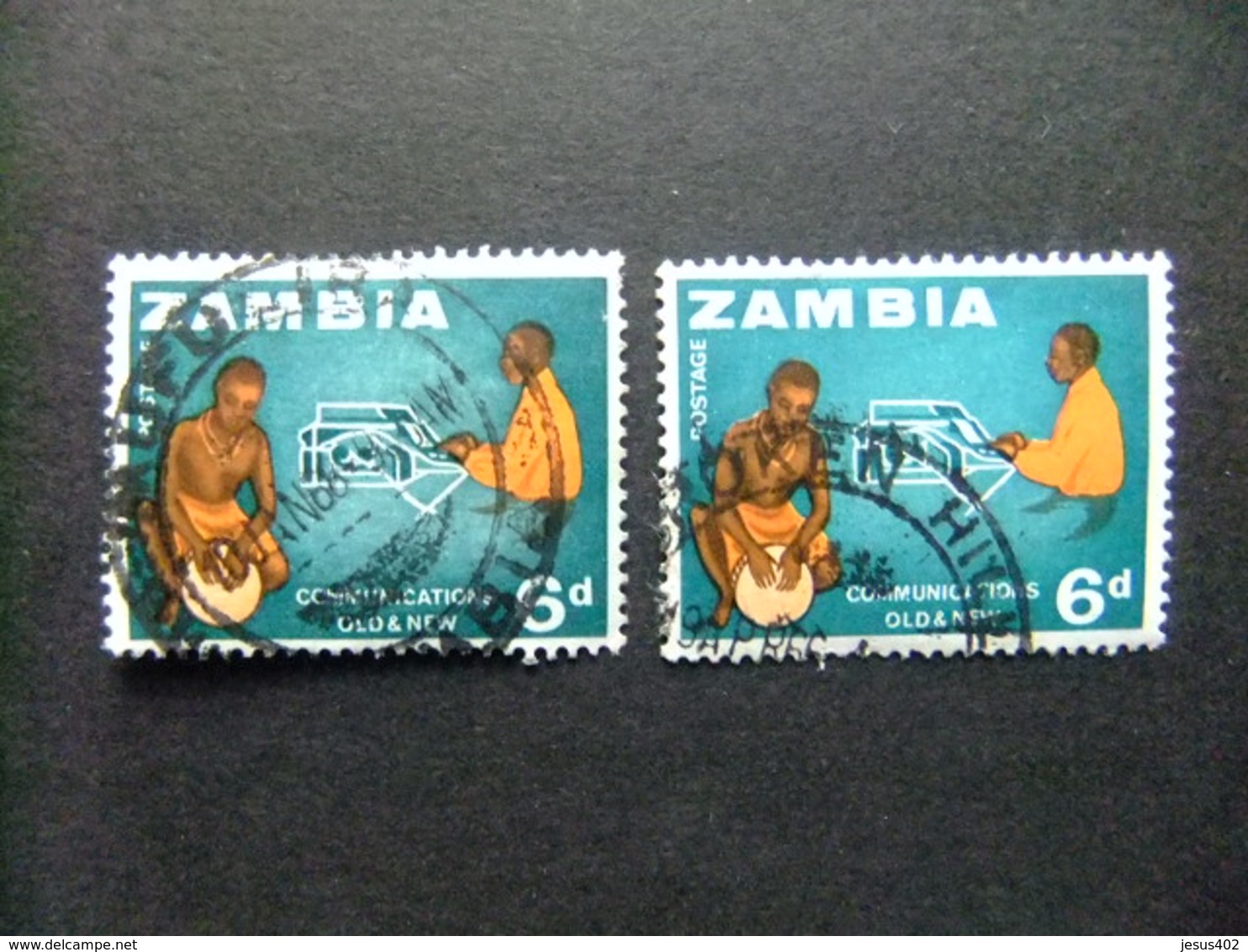 ZAMBIA Zambie 1964 Comunicaciones Yvert N 9 FU - Zambia (1965-...)