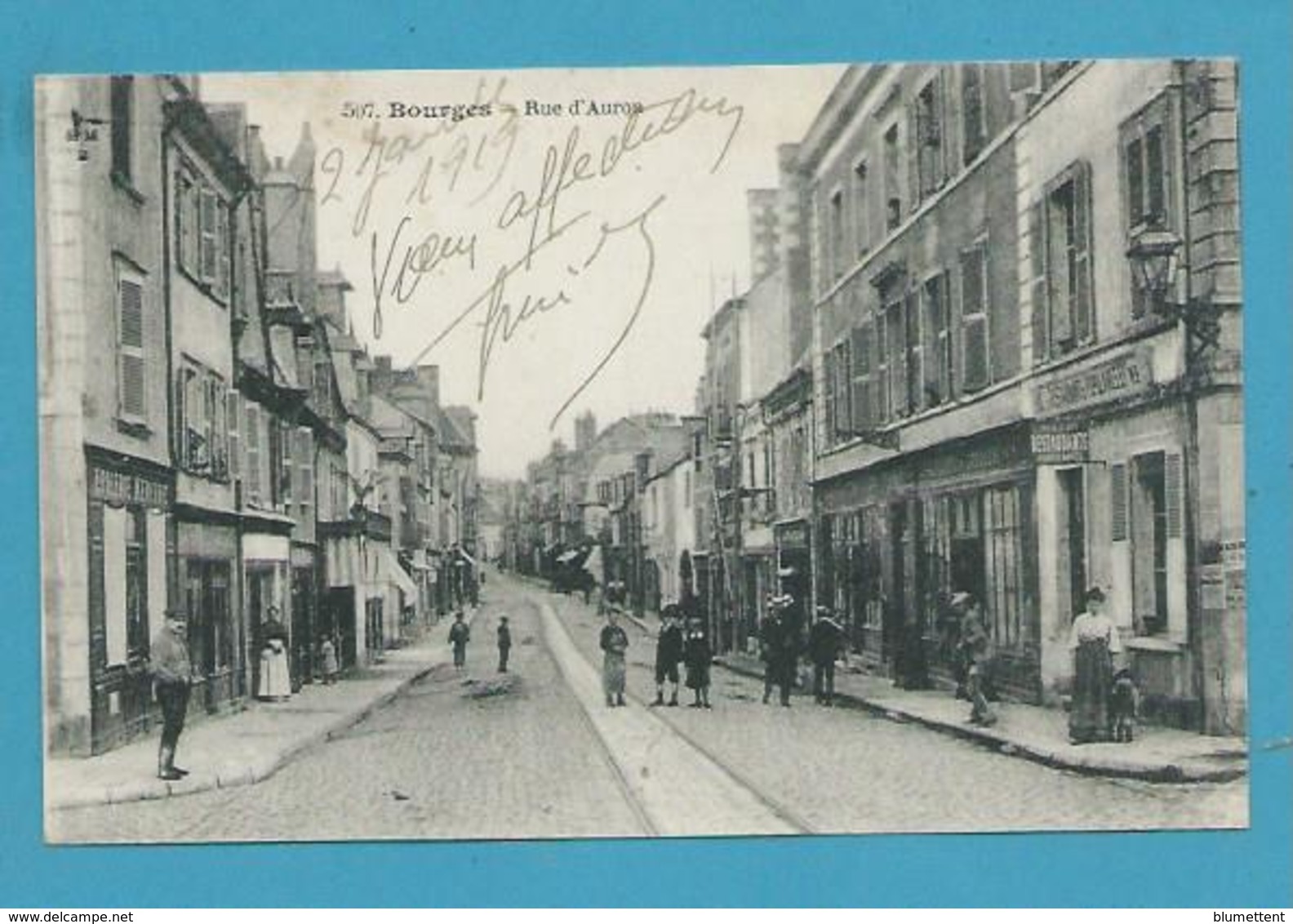 CPA 507 - Commerces Rue D'Auron BOURGES 18 - Bourges