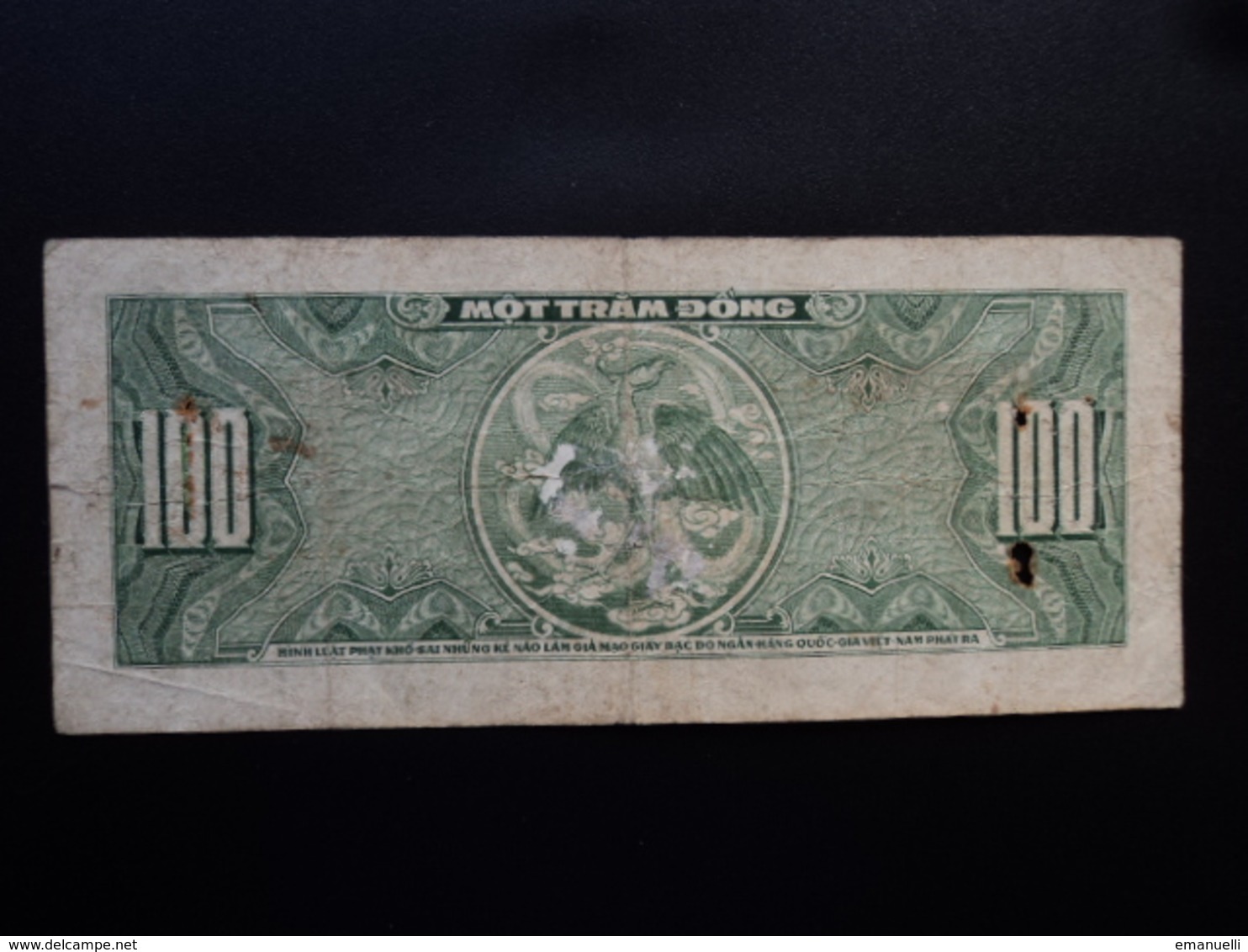 SUD VIETNAM : 100 DONG  ND 1955   P 8a   B+ - Vietnam