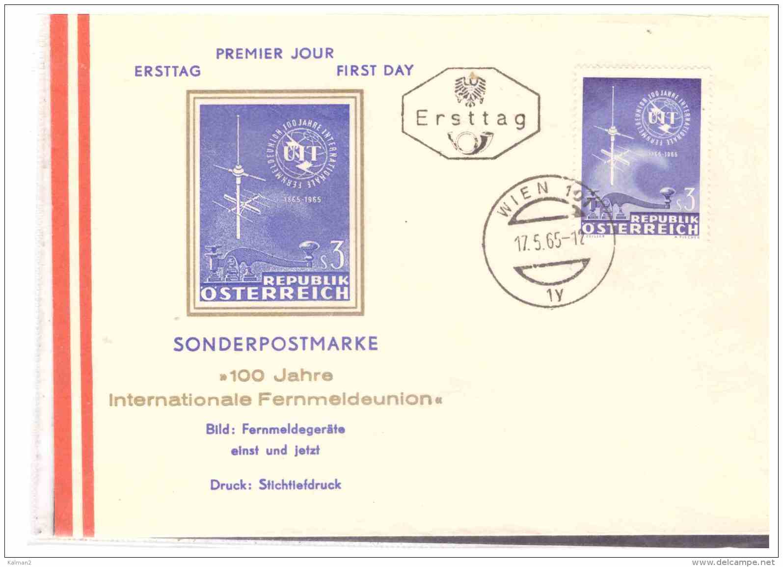 AU1394   -   WIEN   17.5.65    /       FDC   U.I.T. - Sonstige & Ohne Zuordnung