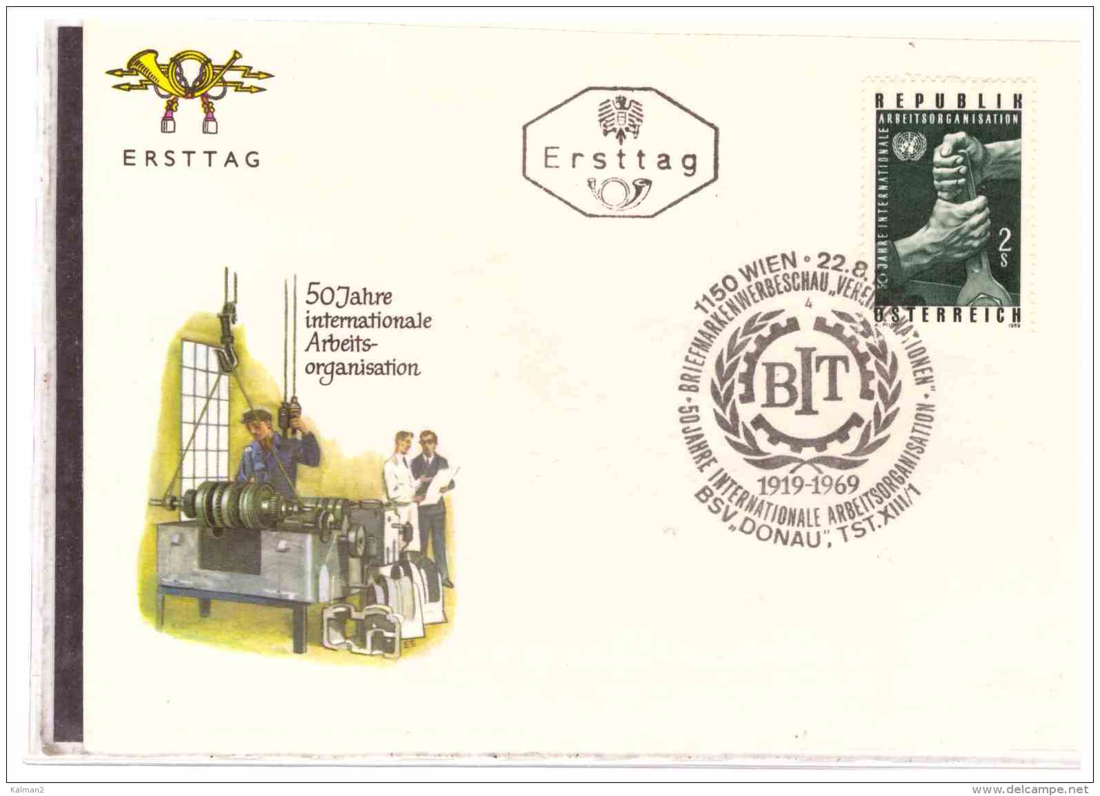 AU1395   -   WIEN   22.8.69    /       FDC   O.I.L. - IAO