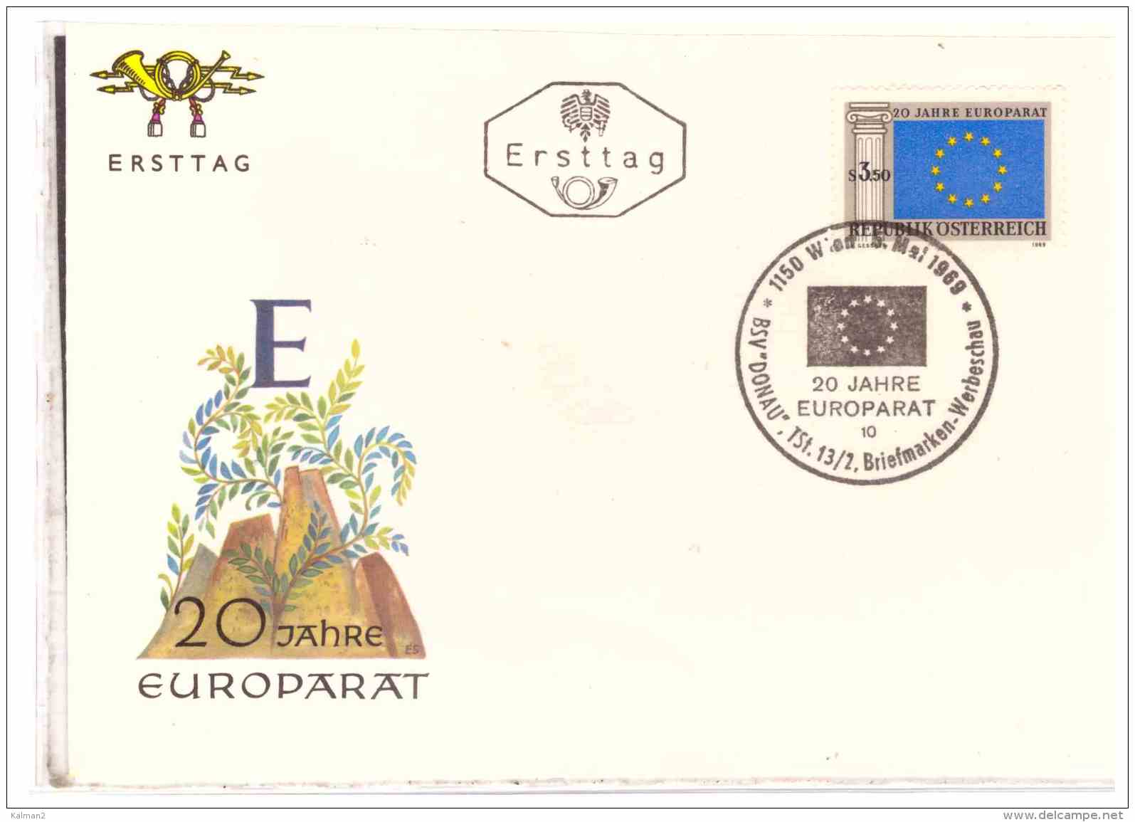 AU1399   -   WIEN   5.5.69    /       FDC   20 JAHRE EUROPARAT - Sonstige & Ohne Zuordnung