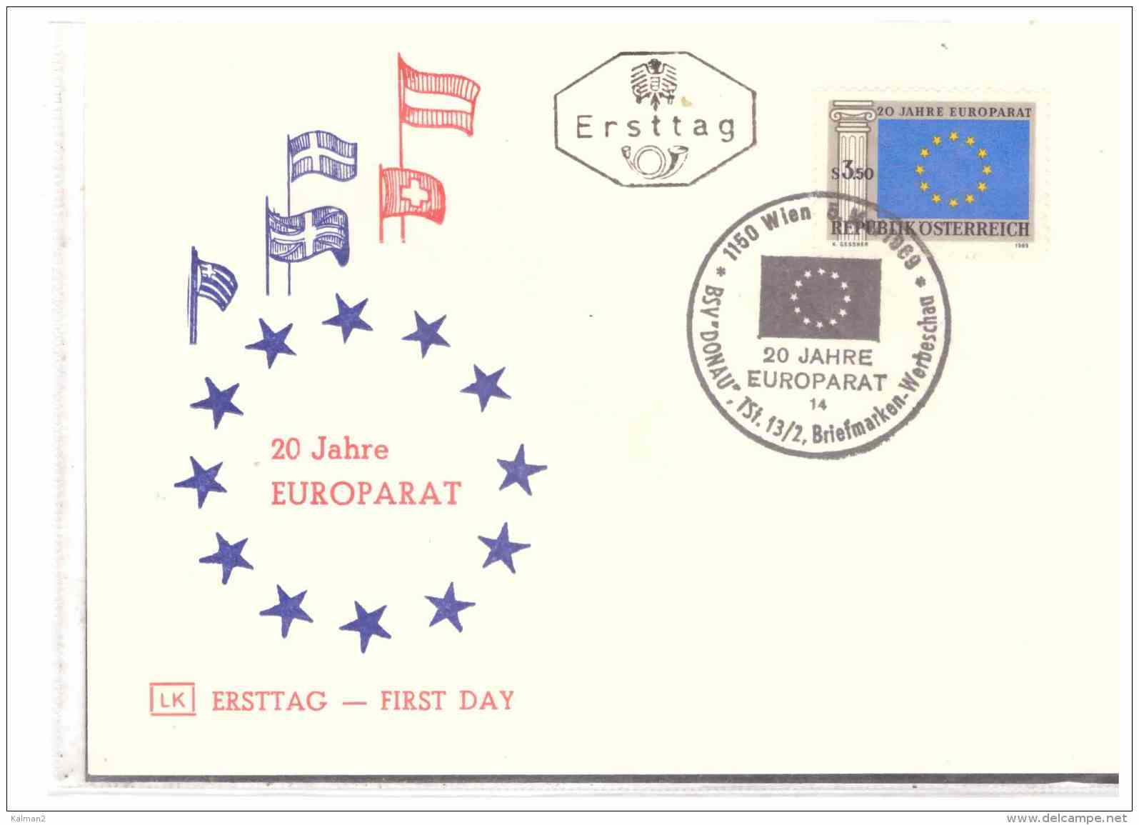 AU1400   -   WIEN   5.5.69    /       FDC   20 JAHRE EUROPARAT - Sonstige & Ohne Zuordnung