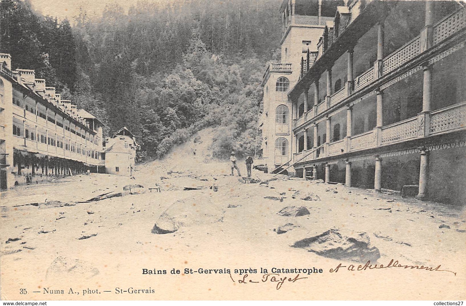 74-SAINT-GARVAIS- BAINS DE ST GERVAIS APRES LA CATASTROPHE - Saint-Gervais-les-Bains