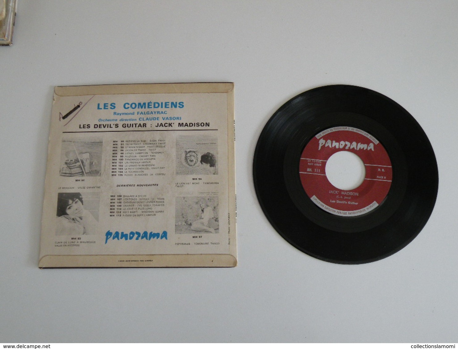 Raymond Falgayrac - Les Comédiens / Jack' Madison (1960)- Vinyle 45 T Panozama - Comiques, Cabaret