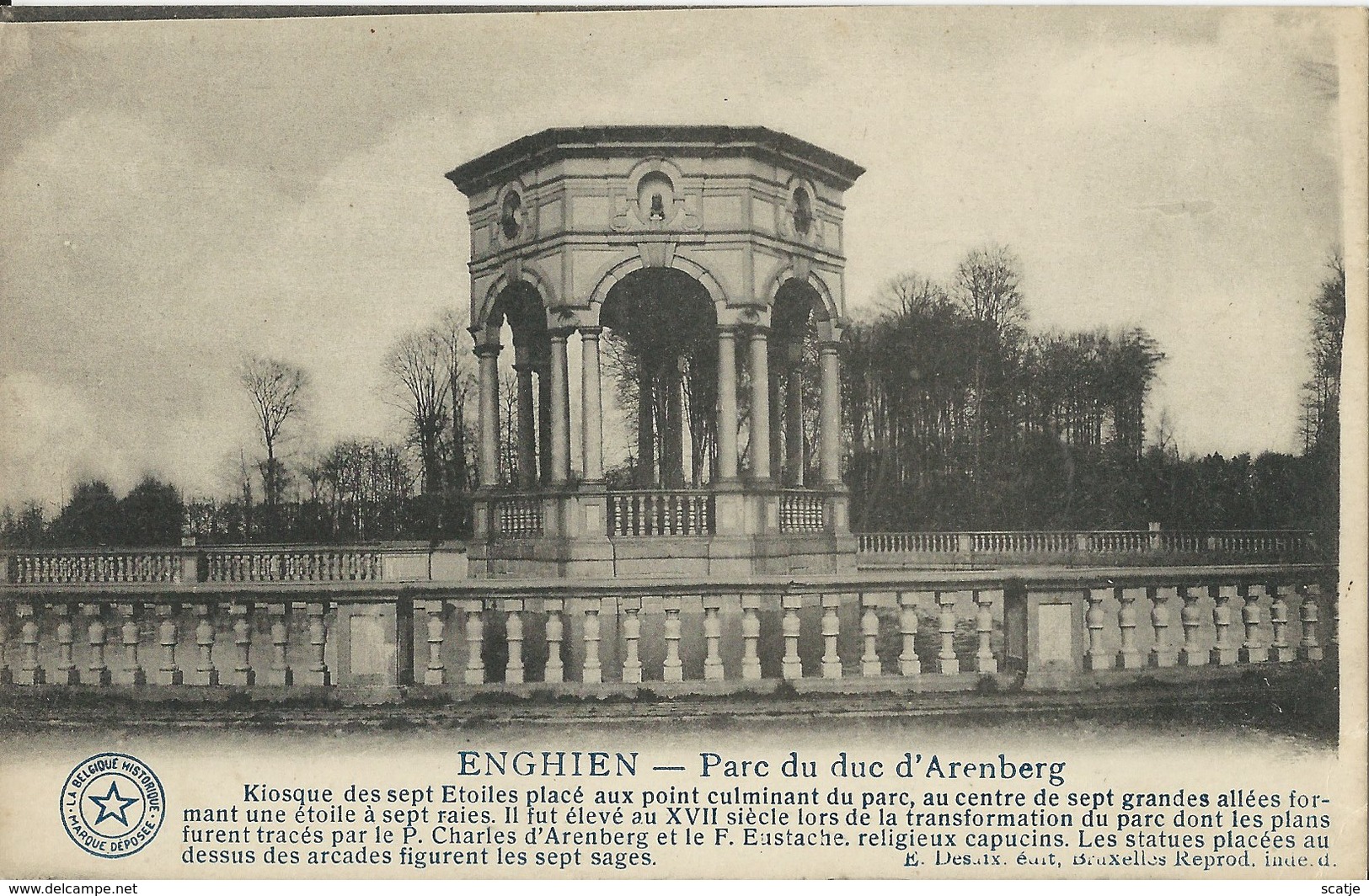 Enghien  -   Parc Du Duc D'Arenberg.   -   1921   Naar   Auvelais - Enghien - Edingen