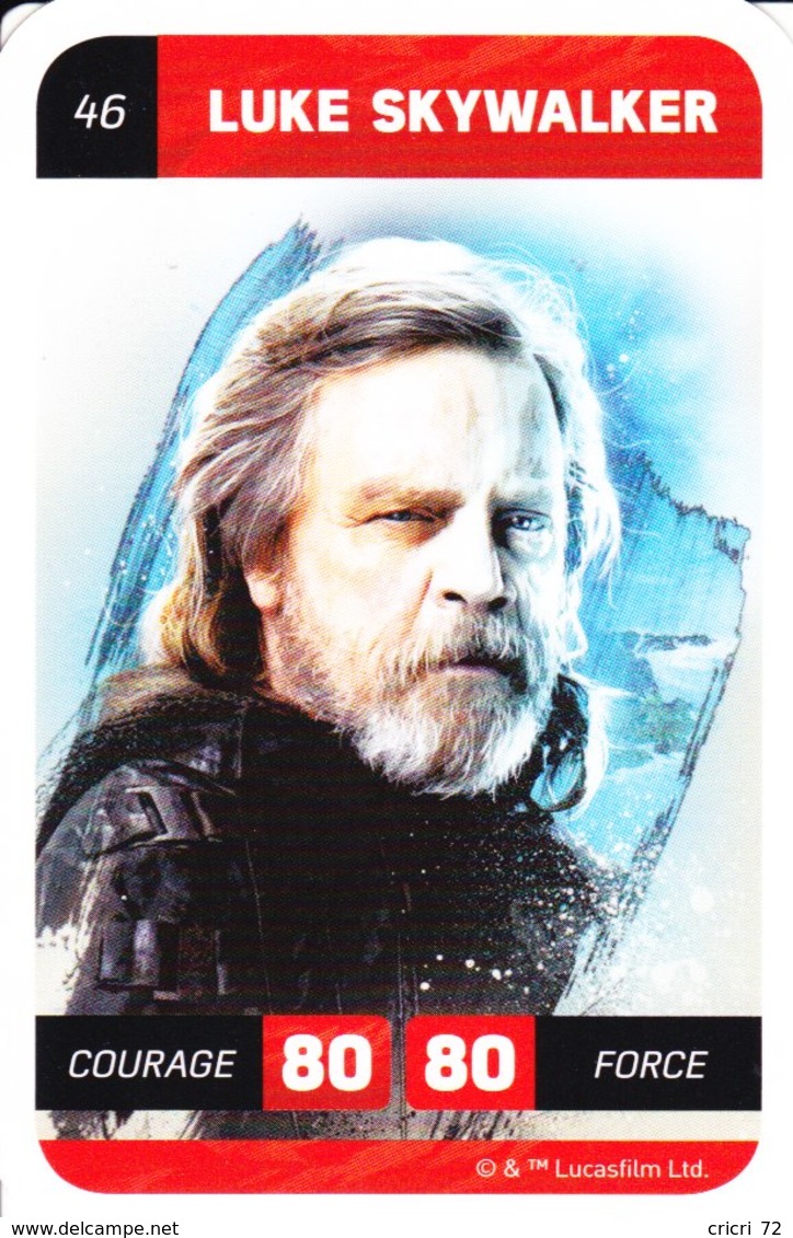 Carte Leclerc Star Wars 2018 46 LUKE SKYWALKER - Star Wars