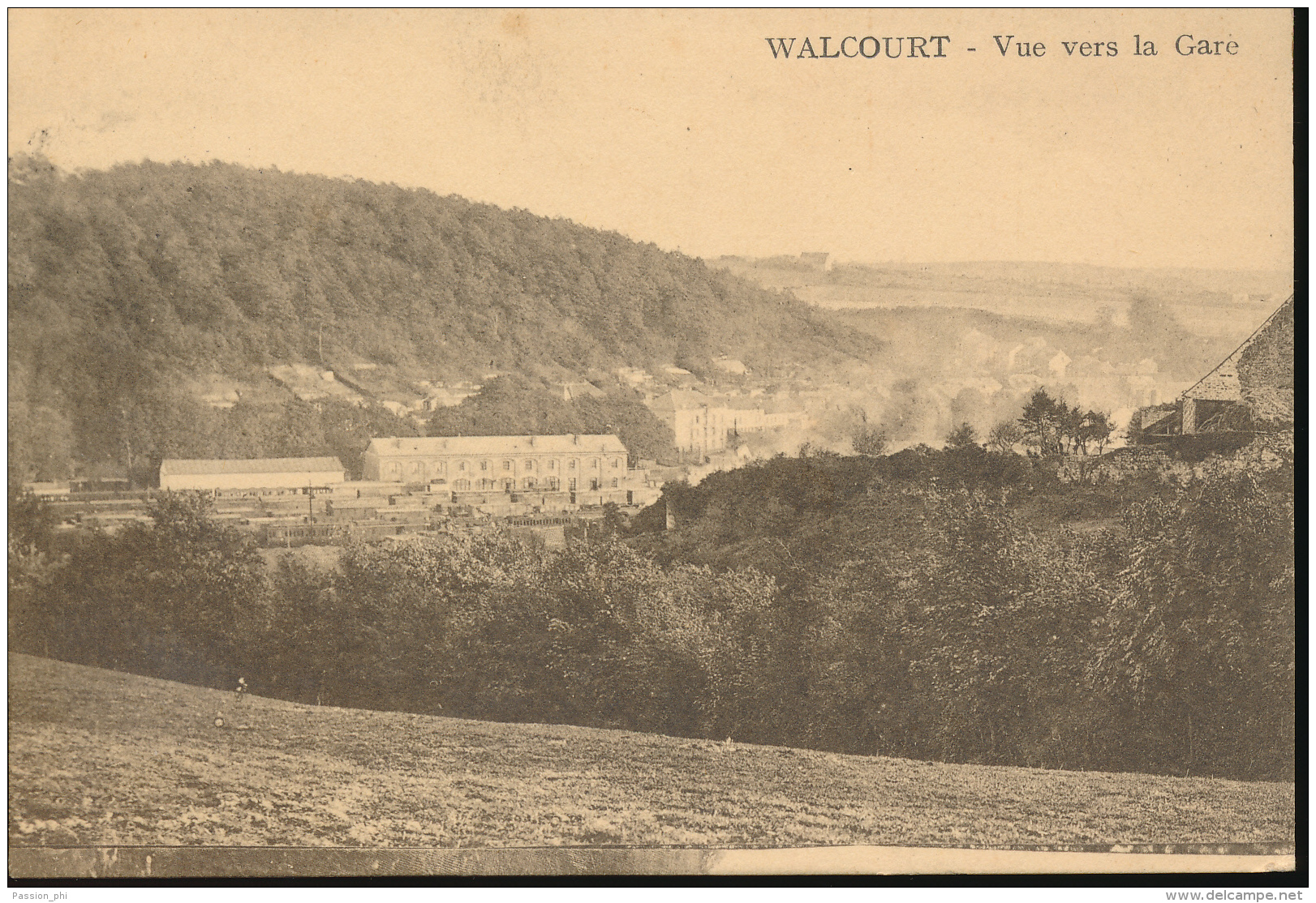 BELGIQUE WALCOURT VUE VERS LA GARE - Walcourt