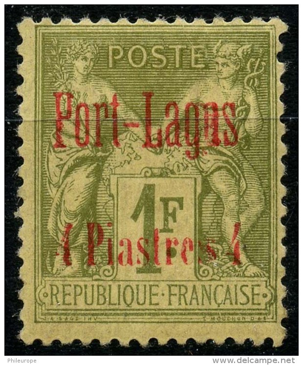 Port Lagos (1893) N 6  * (charniere) - Unused Stamps