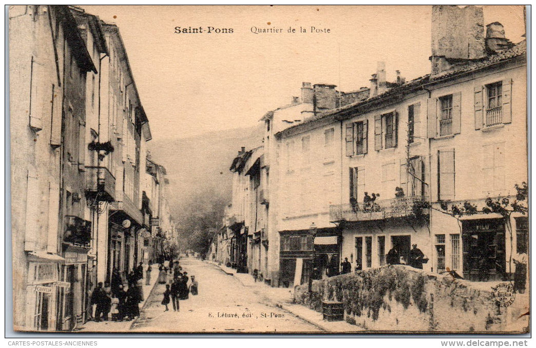 34 SAINT PONS - Le Quartier De La Poste - Saint-Pons-de-Mauchiens