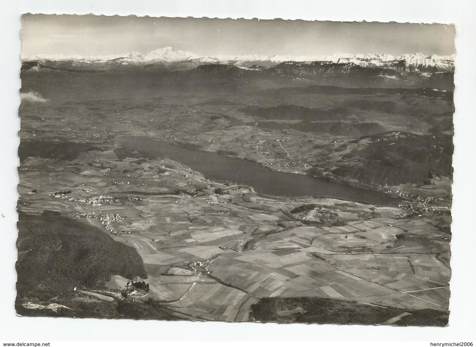 38 Isère - Charavines Le Lac De Paladru Et Le Massif Du Mont Blanc 1963 - Charavines