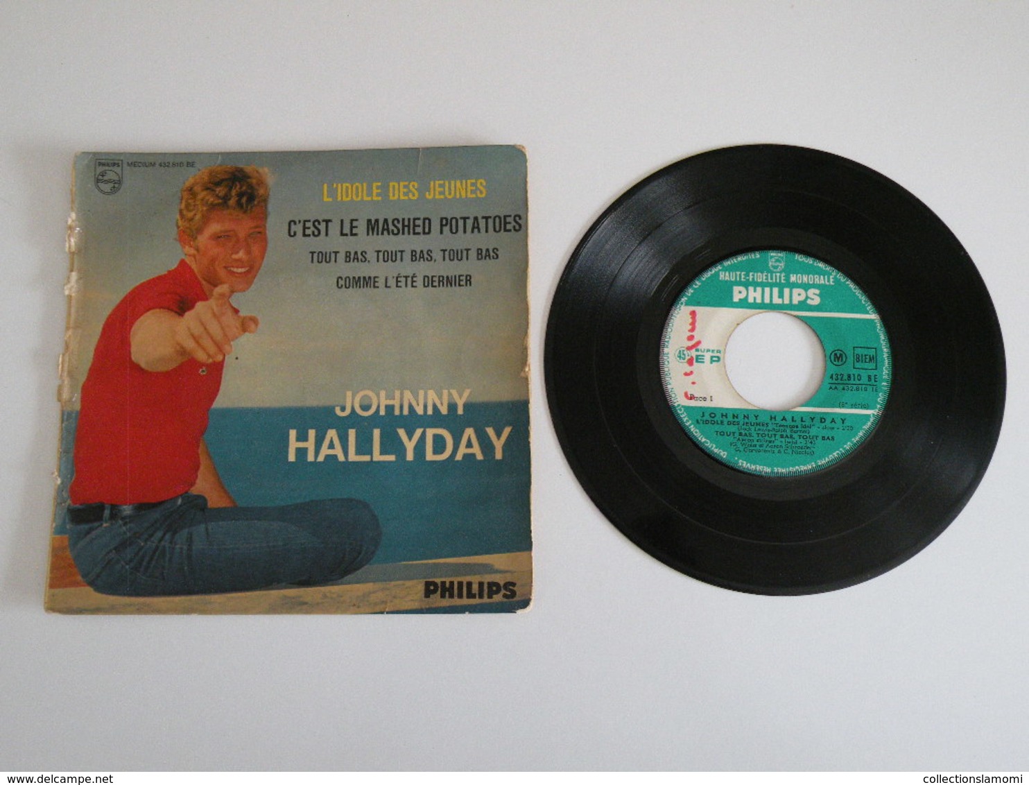 Johnny Hallyday - L'idole Des Jeunes / C'est Le Mashed Potatoes (1962) Philips - Collectors