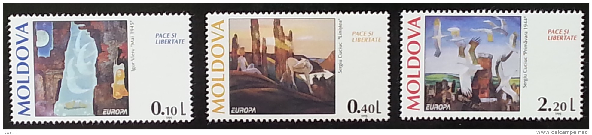 Moldavie - YT N°135 à 137 - EUROPA / Paix Et Liberté - 1995 - Moldavie