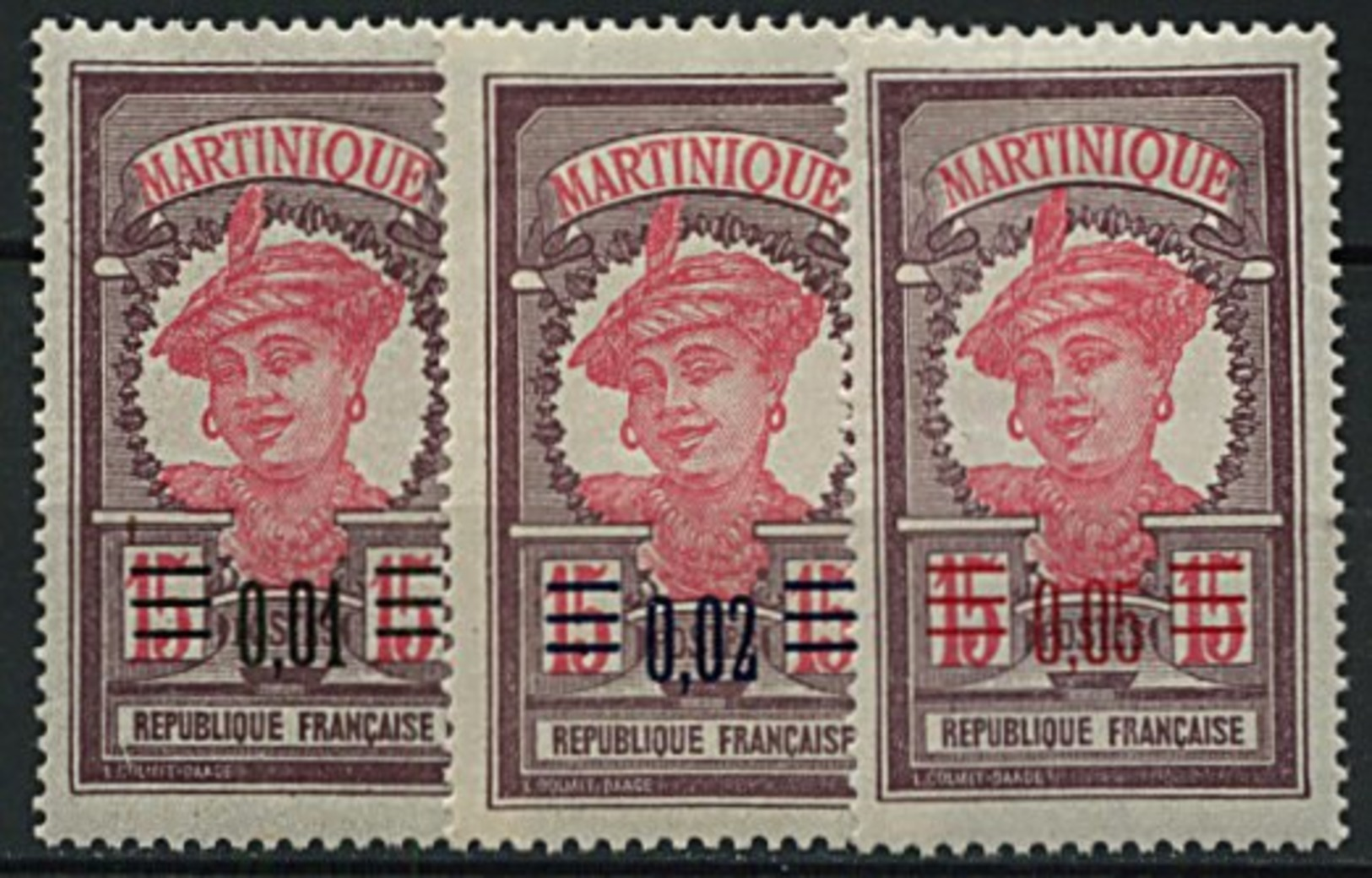 Martinique, N° 085 à à N° 091** Y Et T, 86 / 91 - Neufs