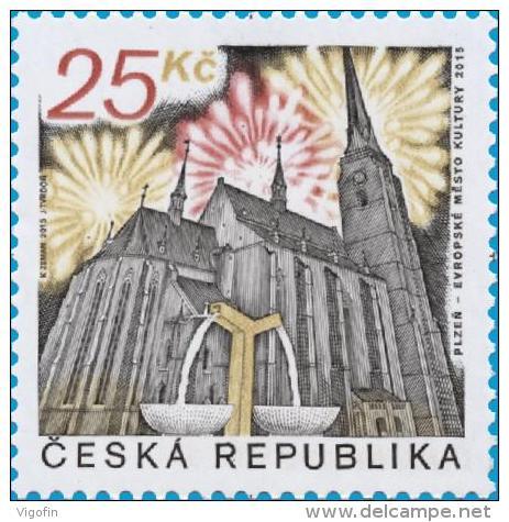 CZ 2015-837 Plze&#328; - EU Capital Of Culture, CZECH REPUBLIK, 1 X 1v, MNH - Nuovi