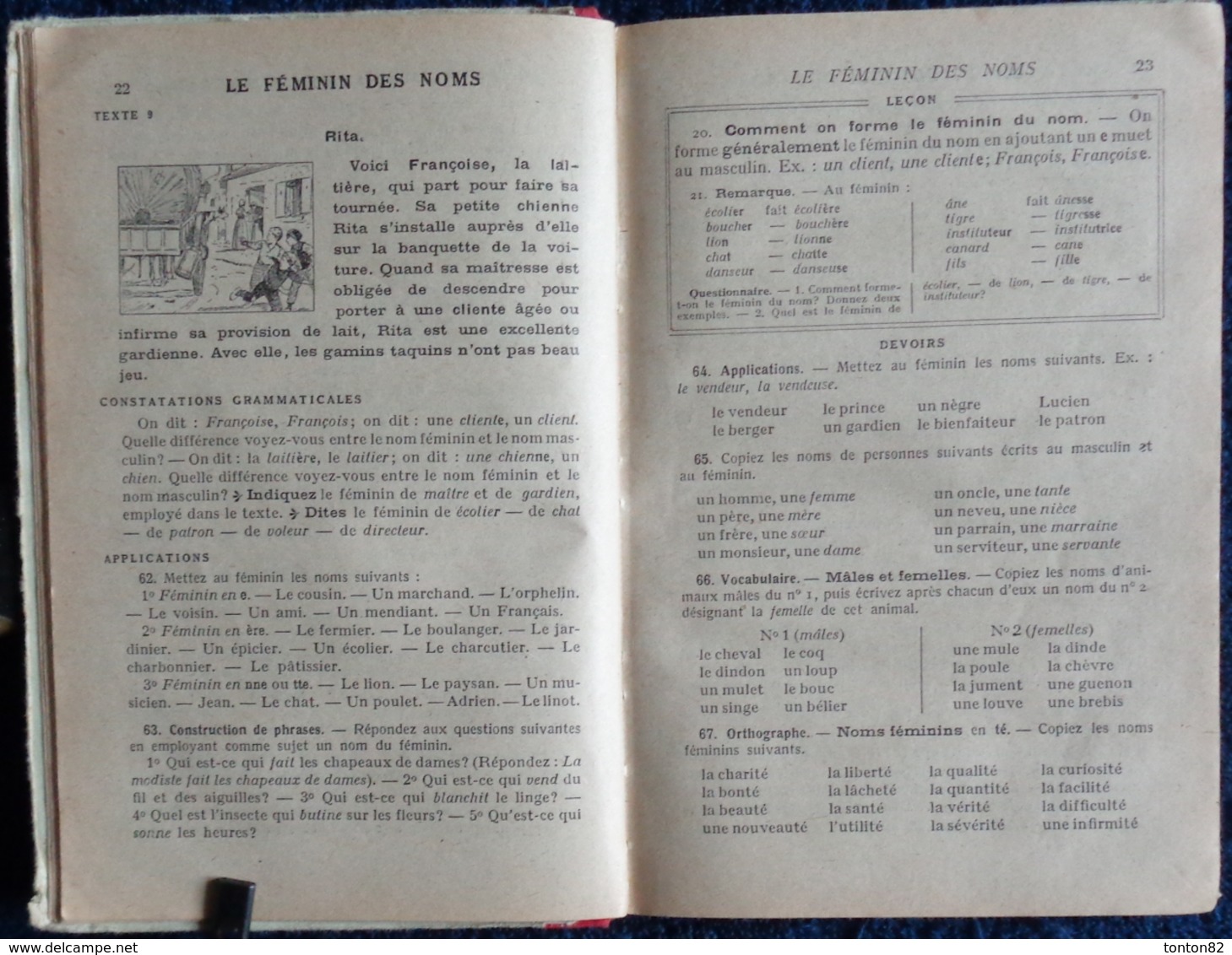 Maquet, Flot, & Roy - Cours De Langue Française - Cours élémentaire - Librairie Hachette - ( 1931 ) . - 6-12 Años