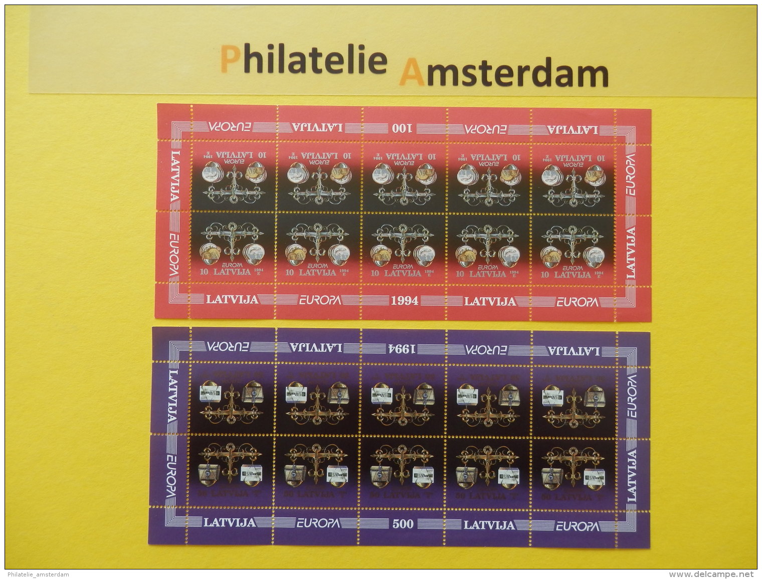 Latvia 1994, FULL SHEET / EUROPA: Mi 376-77, ** -KB - 1994