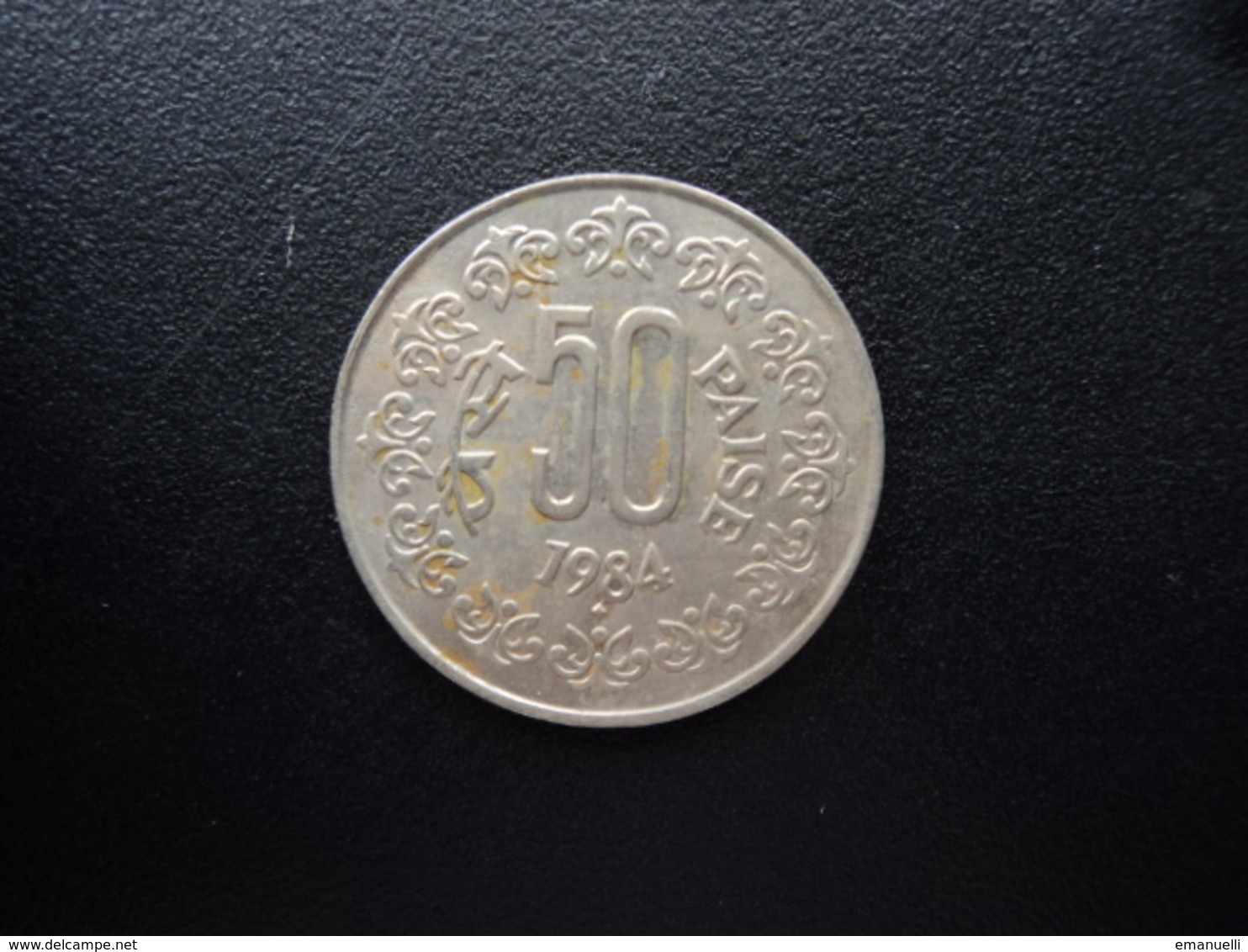 INDE : 50 PAISE  1984 (B)    KM 65   SUP - Inde