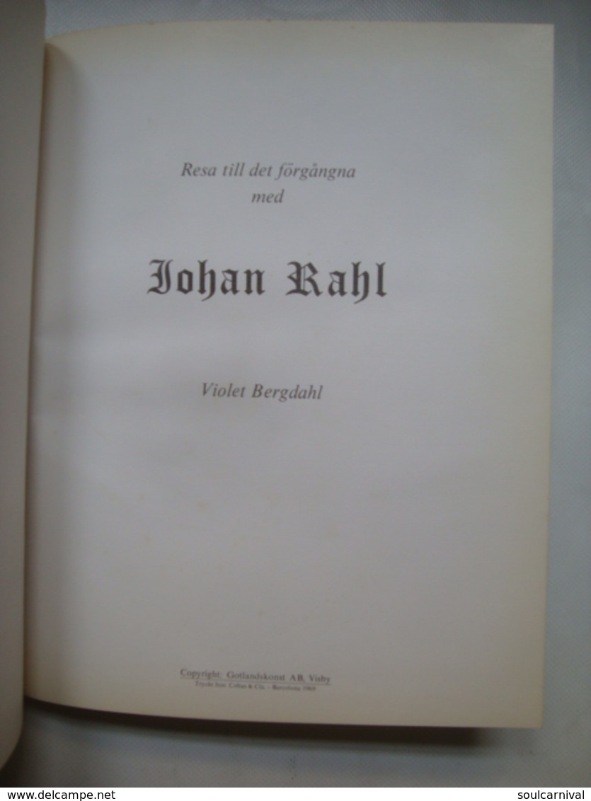 VIOLET BERGDAHL - RESA TILL DET FÖRGANGNA MED JOHAN RAHL - SWEDEN, SVERIGES, GOTLANDSKONST AB, 1969. - Skandinavische Sprachen