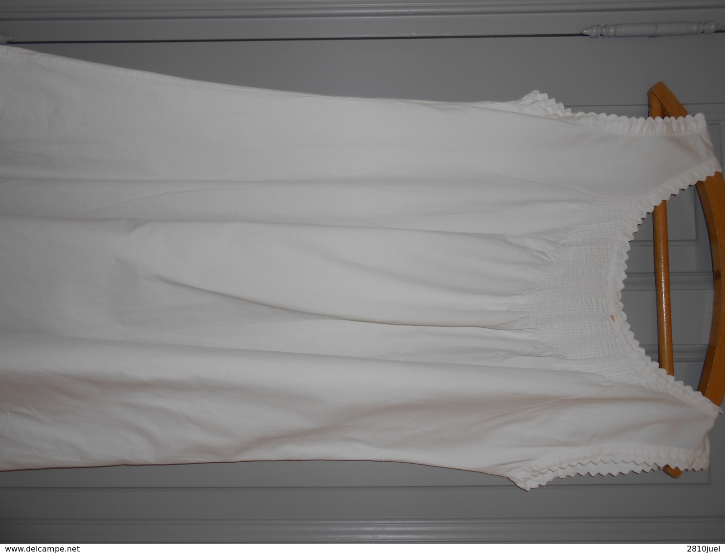 Chemise Ancienne De Coton Blanc -  Joli Décolleté - - Chemisettes & Culottes