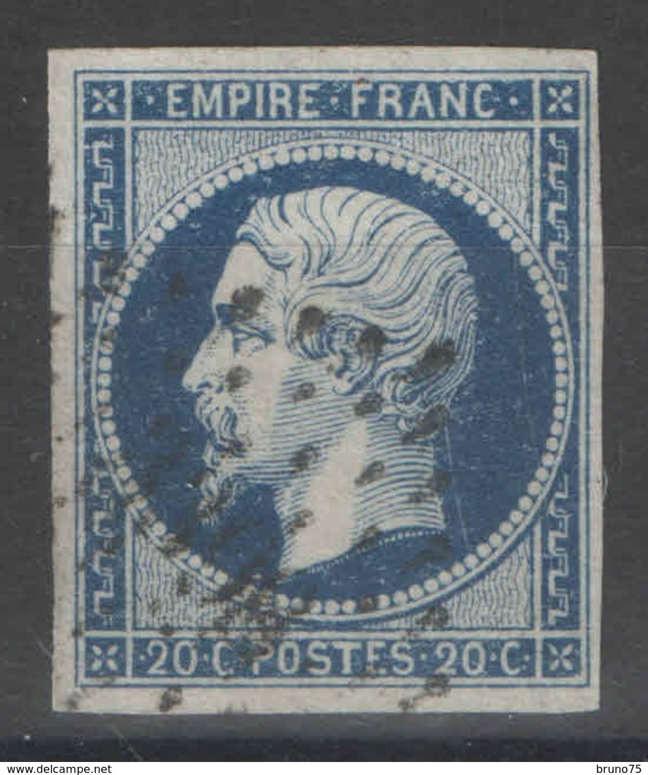 France - YT 14Aa Oblitéré PC TB - 1853-1860 Napoleon III