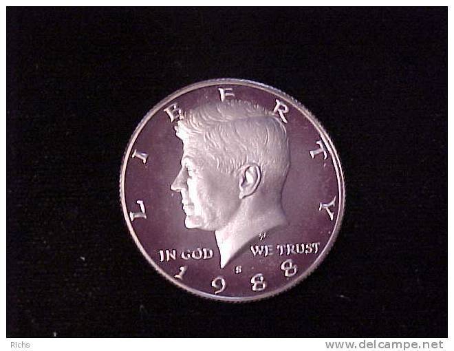 1988-S Proof Kennedy Half Dollar - 1964-…: Kennedy