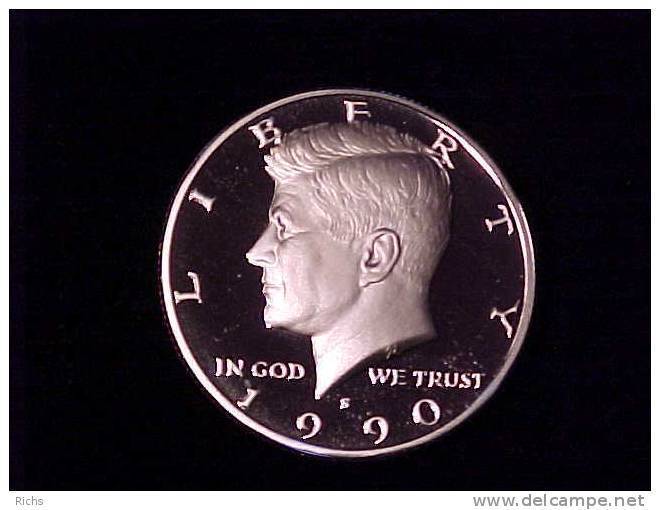 1990-S Proof Kennedy Half Dollar - 1964-…: Kennedy