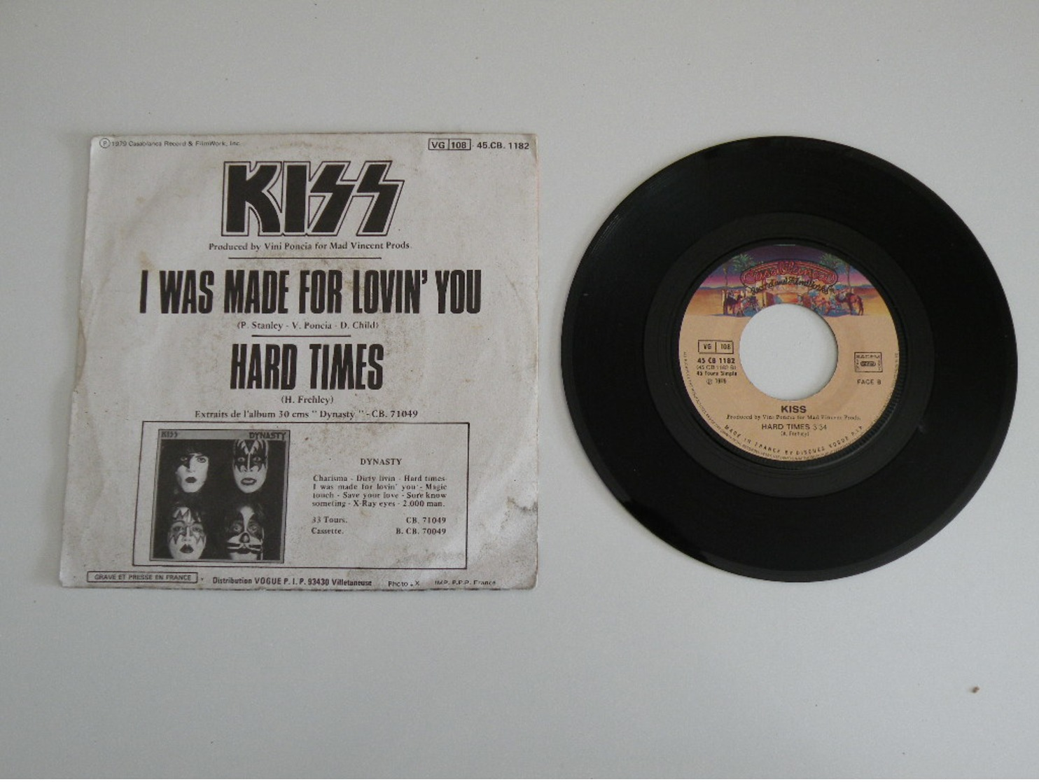 Kiss - Was Made For Lovin You / Hard Times (1979) - - Hard Rock & Metal