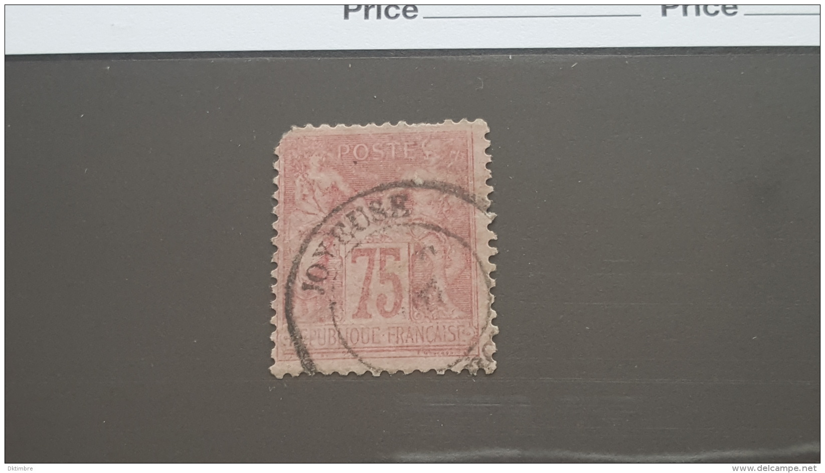 LOT 398171 TIMBRE DE FRANCE OBLITERE N°81 VALEUR 150 EUROS - 1876-1898 Sage (Type II)