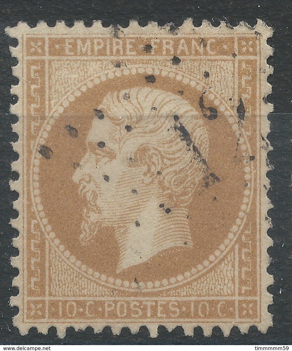 Lot N°42513  Variété/n°21, Oblit étoile Chiffrée 12 De PARIS (Bt Beaumarchais), Filet NORD - 1862 Napoleon III