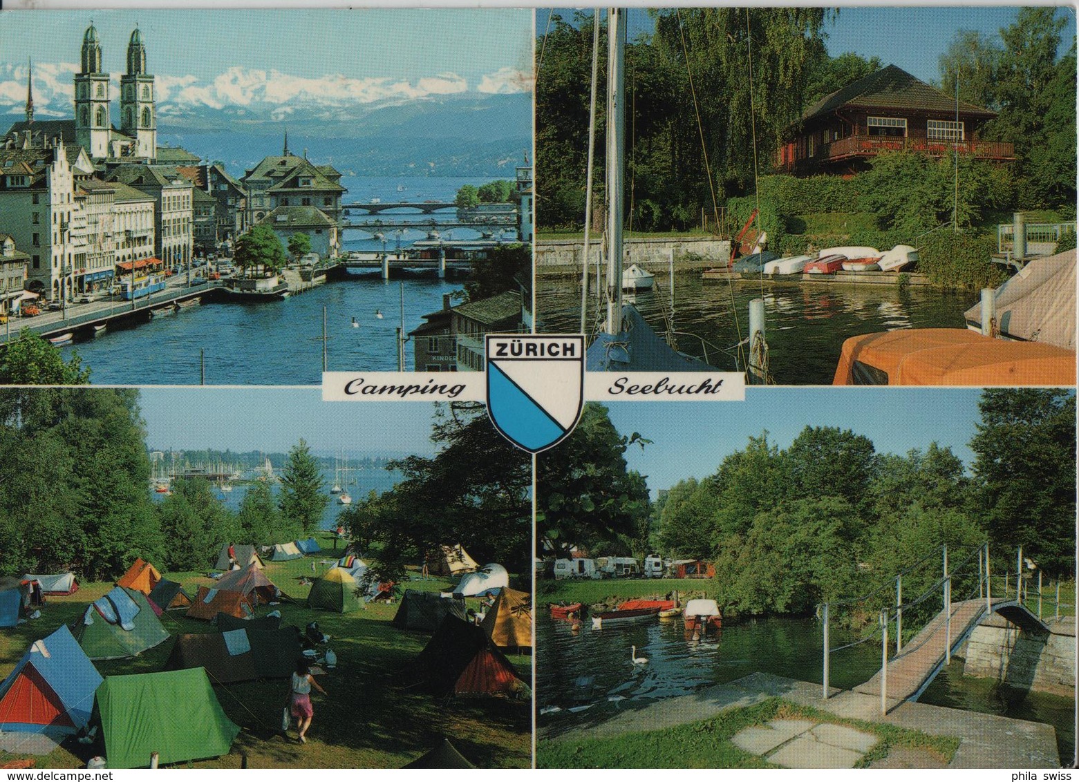 Zürich - Camping Seebucht Mit Restaurant Chalet - Photoglob - Zürich