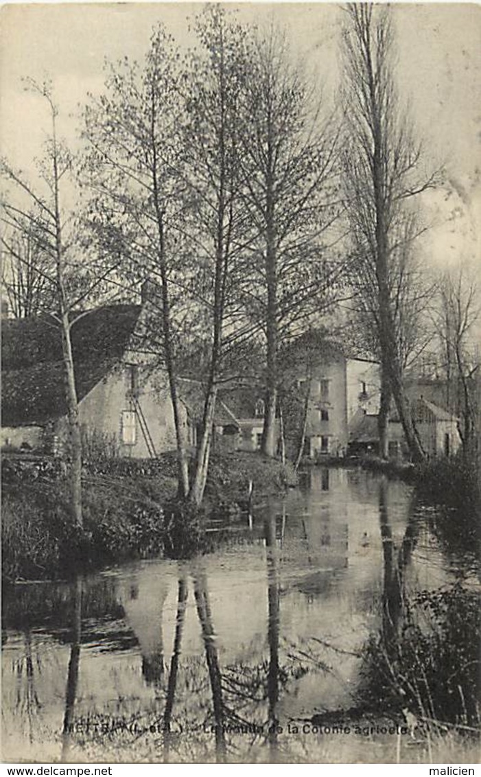 - Dpts Div.- Ref-ZZ262- Indre Et Loire - Mettray - Moulin A Eau De La Colonie Agricole - Moulin A Eau - Carte Bon Etat - - Mettray