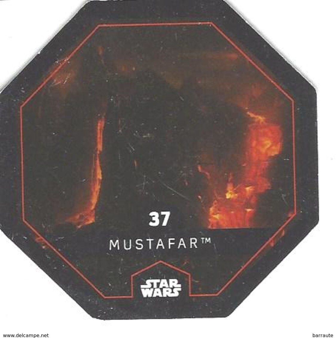 JETON LECLERC STAR WARS   N° 37  MUSTAFAR - Power Of The Force