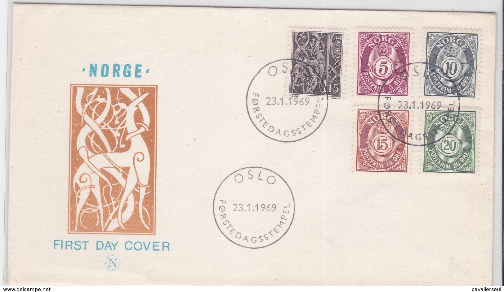 FIRST DAY COVER / OSLO  23.1.1969 - Covers & Documents