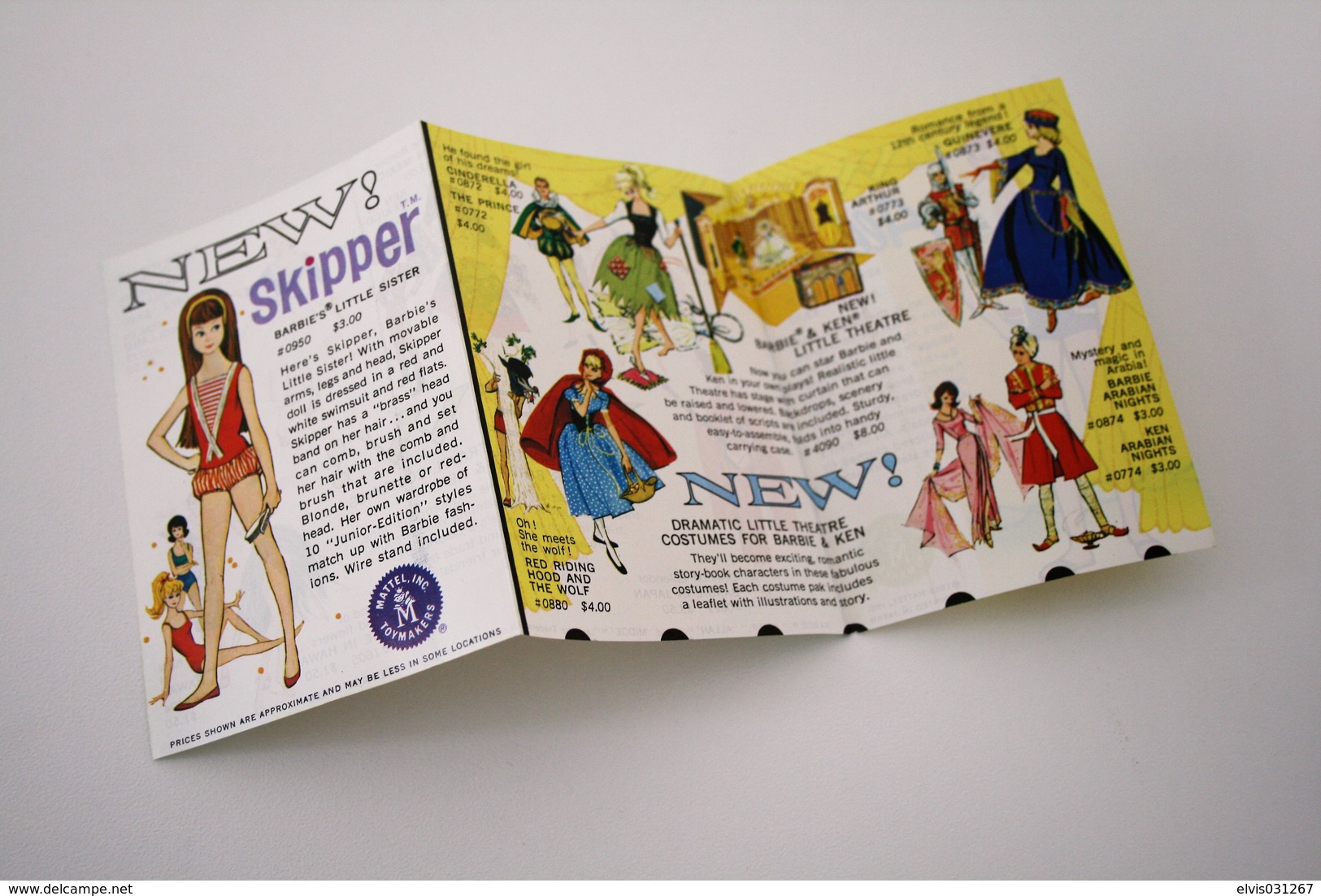 Barbie Accesoires '50-'60 -  Leaflet "NEW ALAN / SKIPPER" - 1963 - 6 Pages - Original Vintage Barbie - Ken - - Barbie