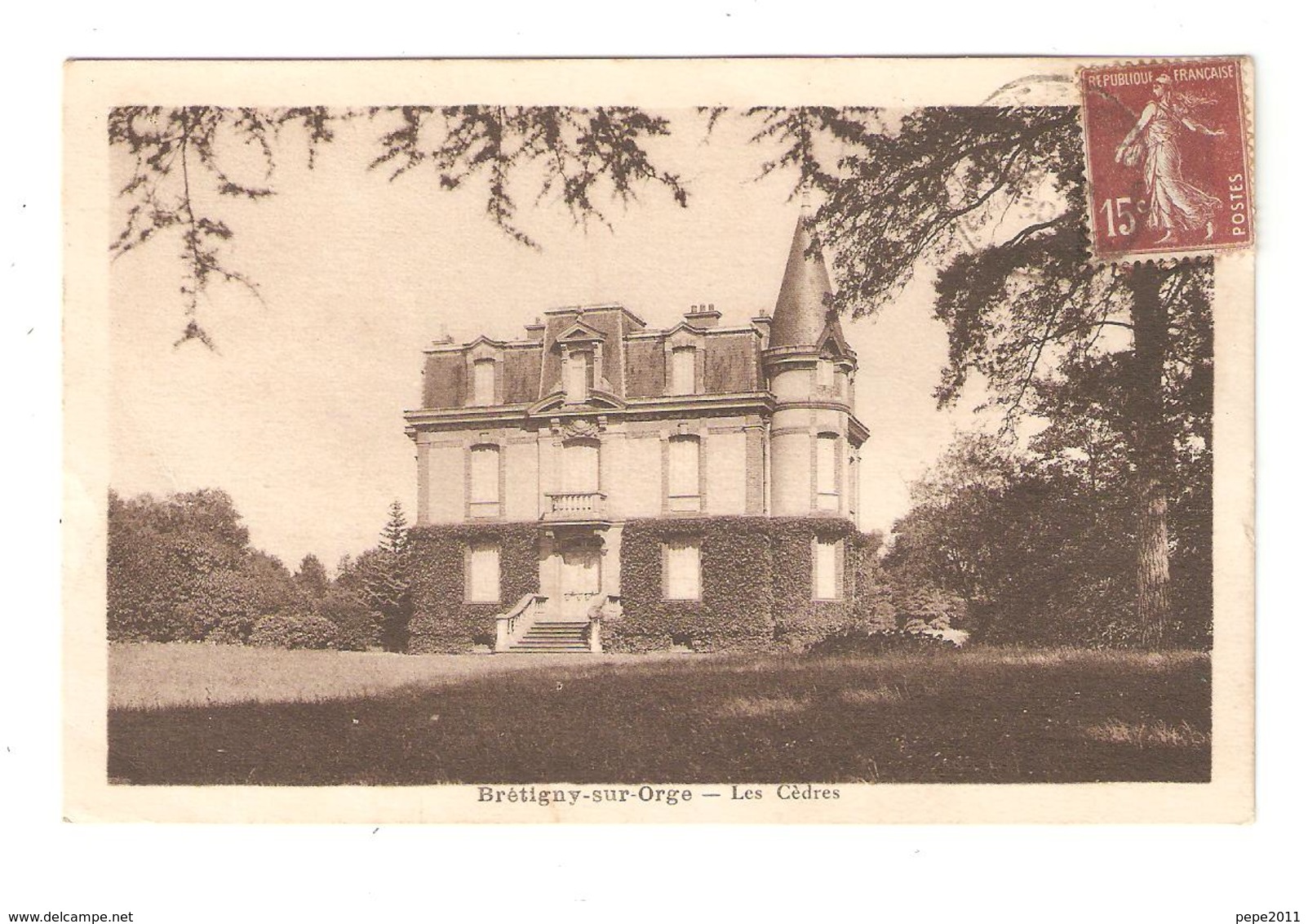 CPA 91 BRETIGNY Sur ORGE Les Cèdres Château Parc - Bretigny Sur Orge