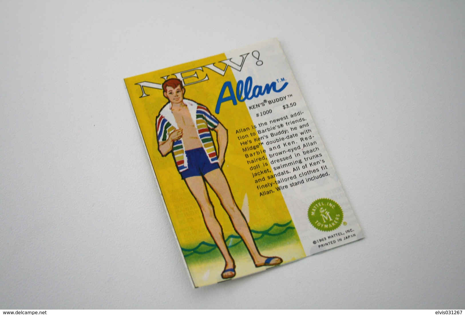 Barbie Accesoires '50-'60 -  Leaflet "NEW ALAN / SKIPPER" - 1963 - 6 Pages - Original Vintage Barbie - Ken - - Barbie