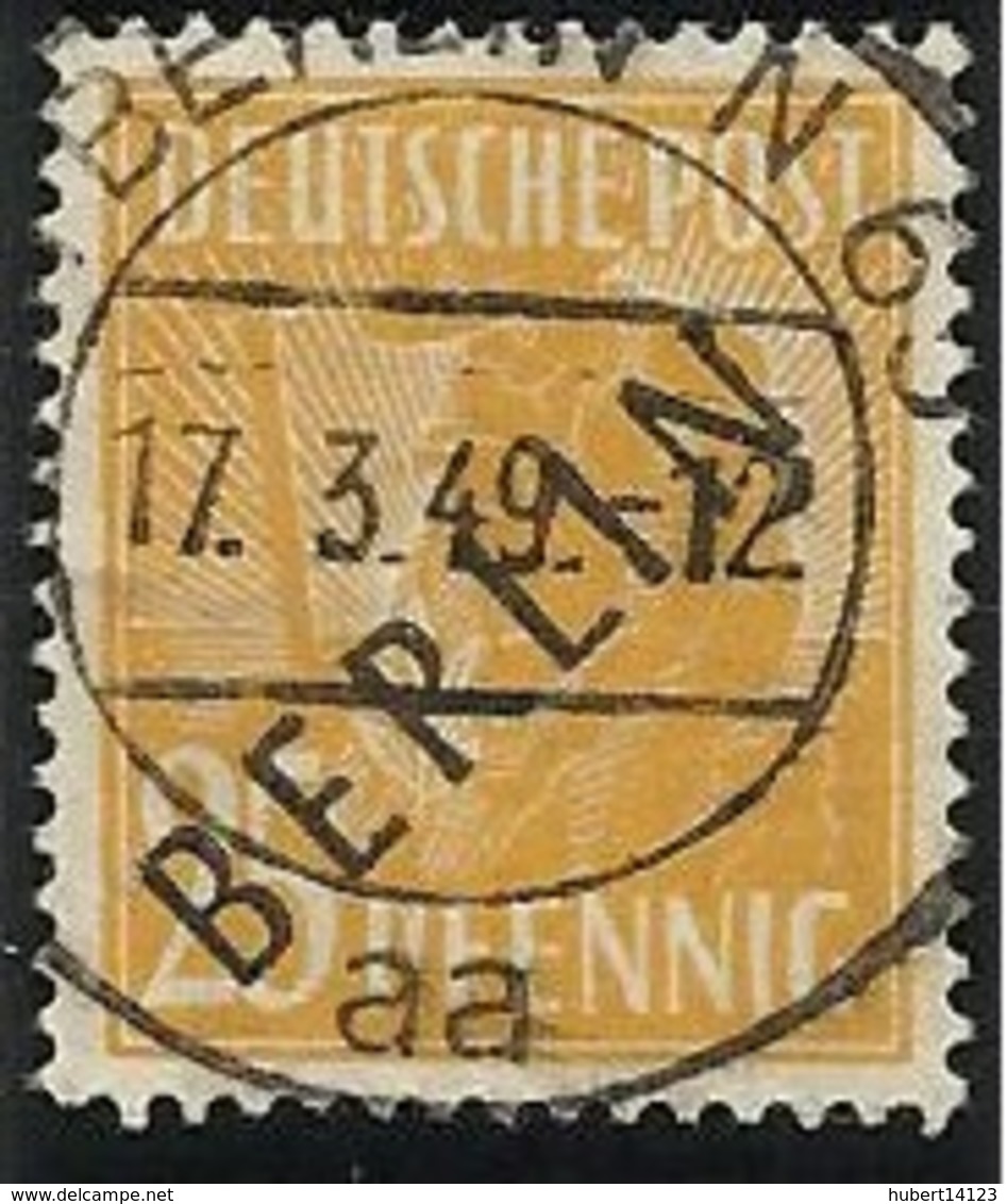 Allemagne BERLIN 1948 N° 10 Oblitéré Surcharge Noire - Oblitérés