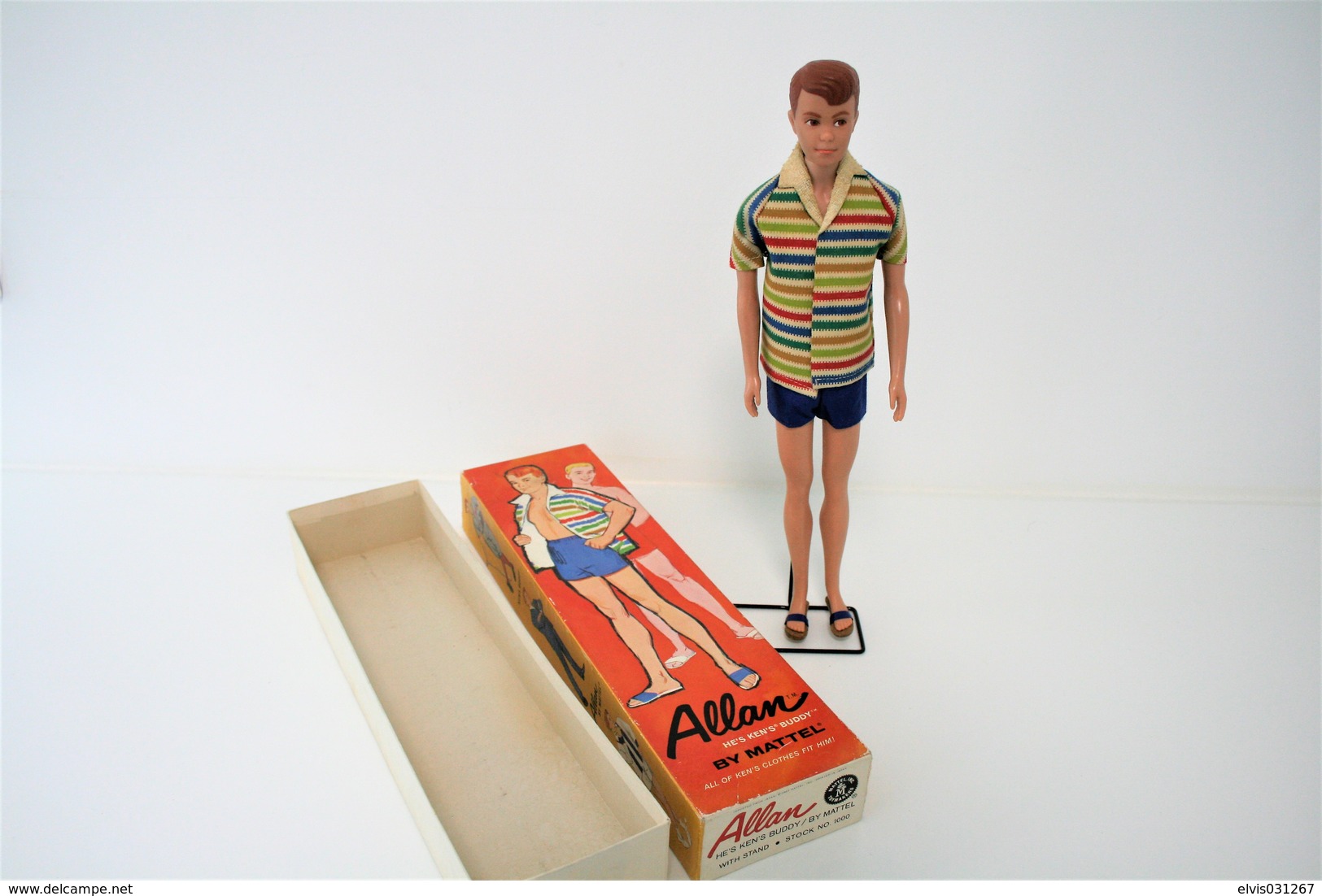 Barbie Accesoires '50-'60 - ALAN "KENS BUDDY" No. 1000 - 1963 + Original Box - Original Vintage Barbie - Ken - - Barbie