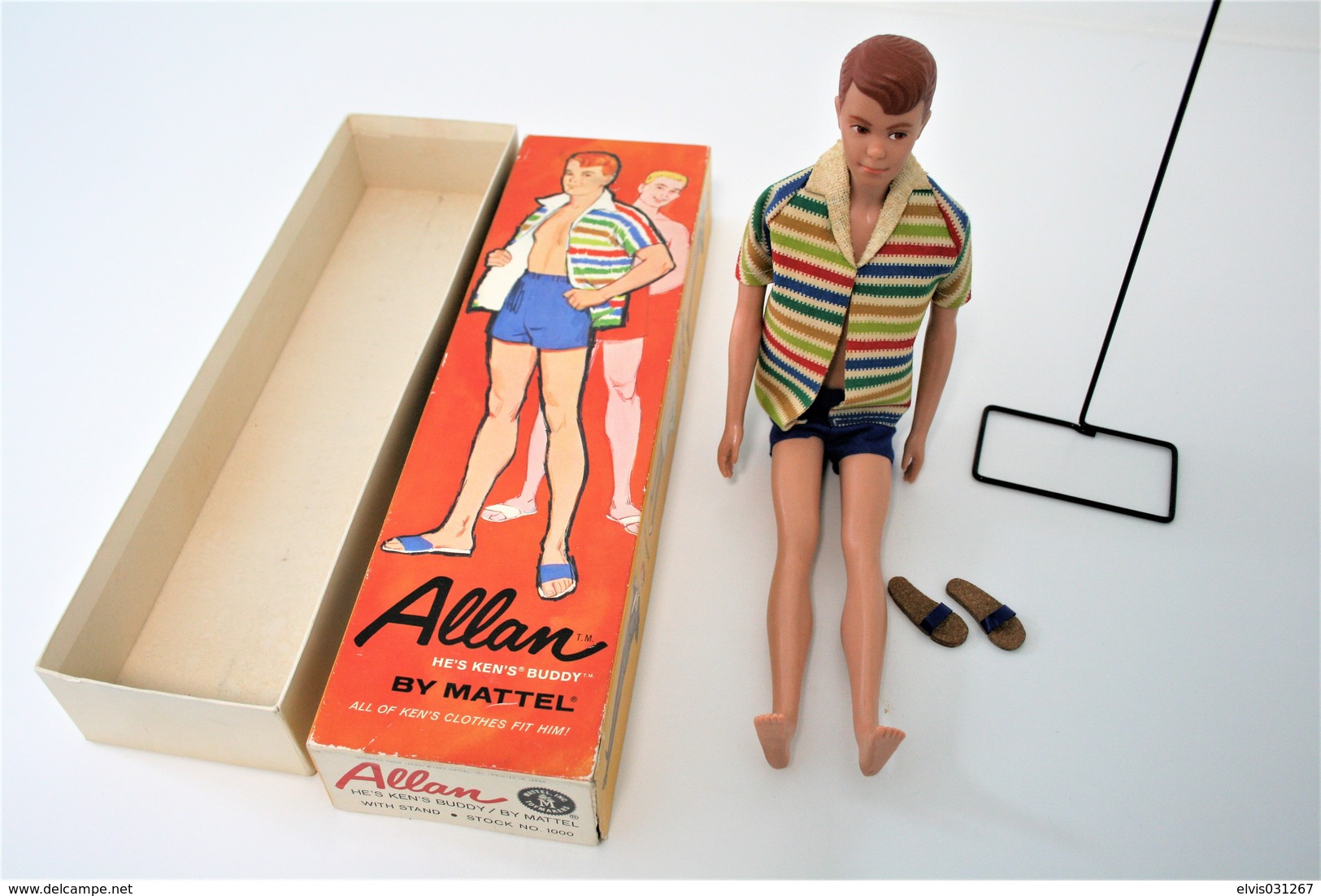 Barbie Accesoires '50-'60 - ALAN "KENS BUDDY" No. 1000 - 1963 + Original Box - Original Vintage Barbie - Ken - - Barbie