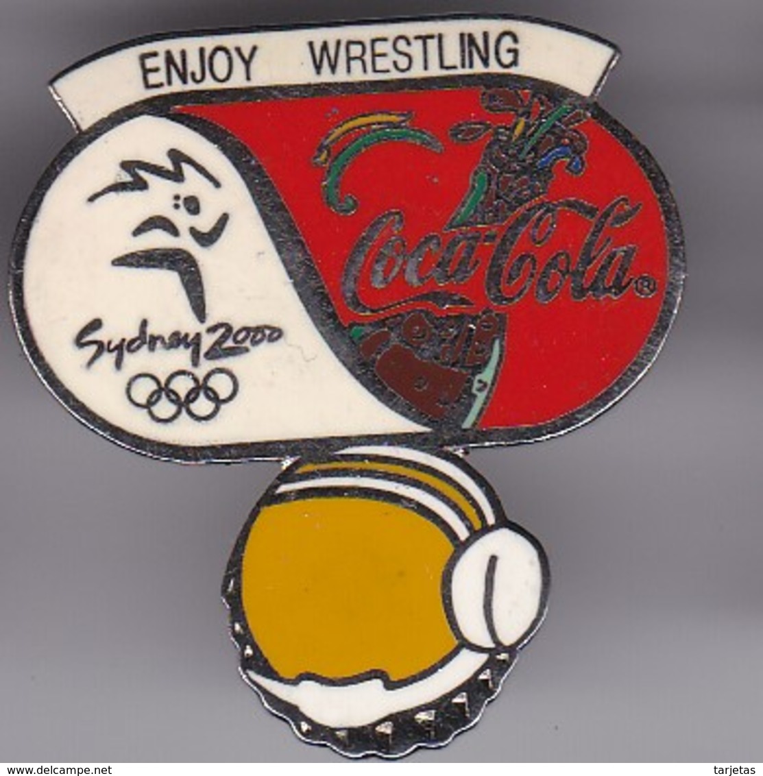 PIN DE COCA-COLA DE LAS OLIMPIADAS DE SYDNEY 2000 - ENJOY WRESTLING - LUCHA (COKE) OLYMPIC GAMES - Coca-Cola