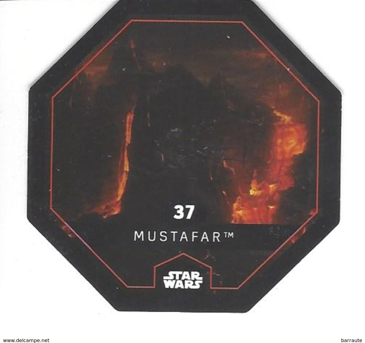 JETON LECLERC STAR WARS   N° 37  MUSTAFAR - Power Of The Force