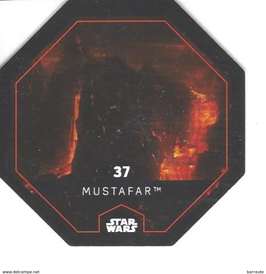 JETON LECLERC STAR WARS   N° 37  MUSTAFAR - Power Of The Force