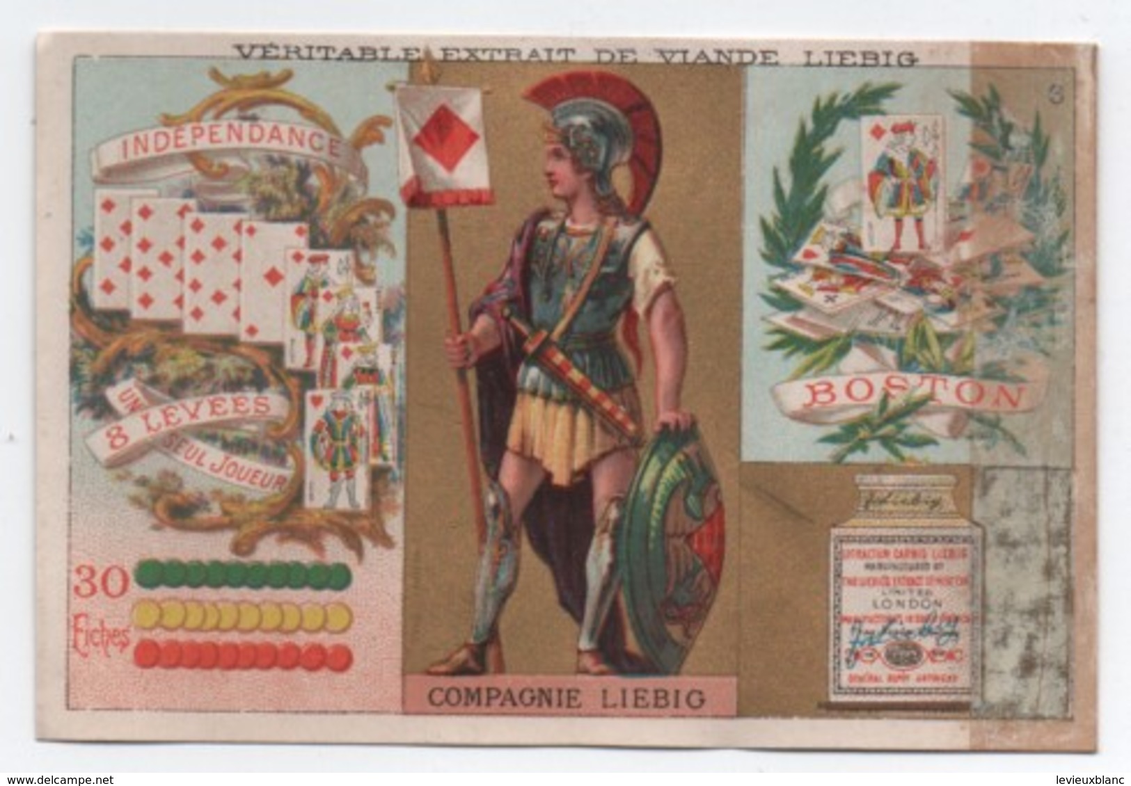 Liebig/Sanguinetti/S ? /Jeu De Cartes/ Série N°3/ Indépendance /HUTINET /1878 -1883            LBG70 - Liebig