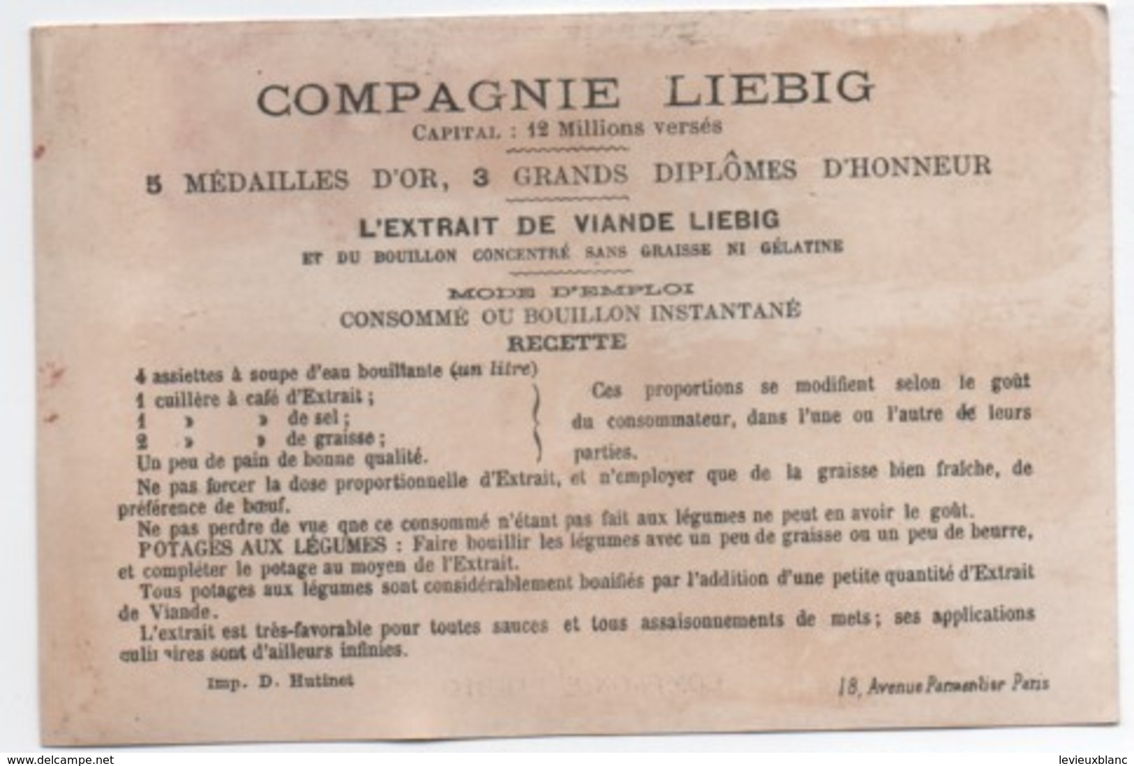 Liebig/Sanguinetti/S ? /Jeu De Cartes/ Série N°3/ Indépendance /HUTINET /1878 -1883            LBG70 - Liebig