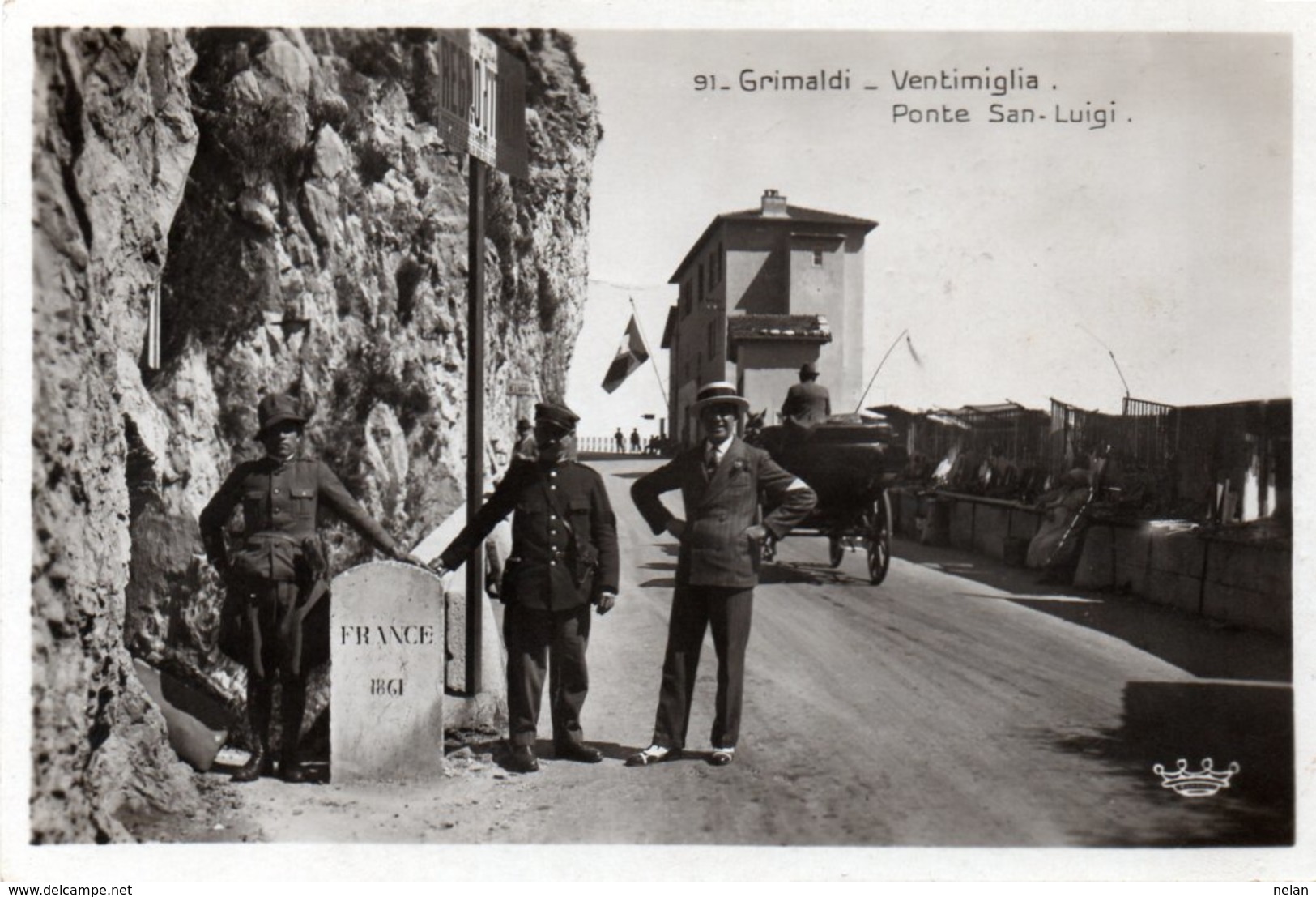 GRIMALDI-VENTIMIGLIA-PONTE SAN-LUIGI -1930 - Dogana