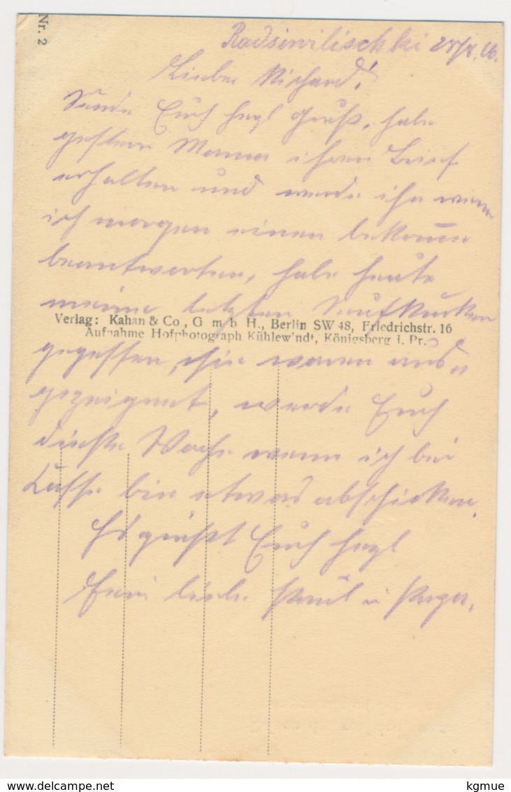 PostCard - Schaulen Szawle Šiauliai Šiauliai - 1916 - Foto: Kühlewindt, Königsberg - Lituanie
