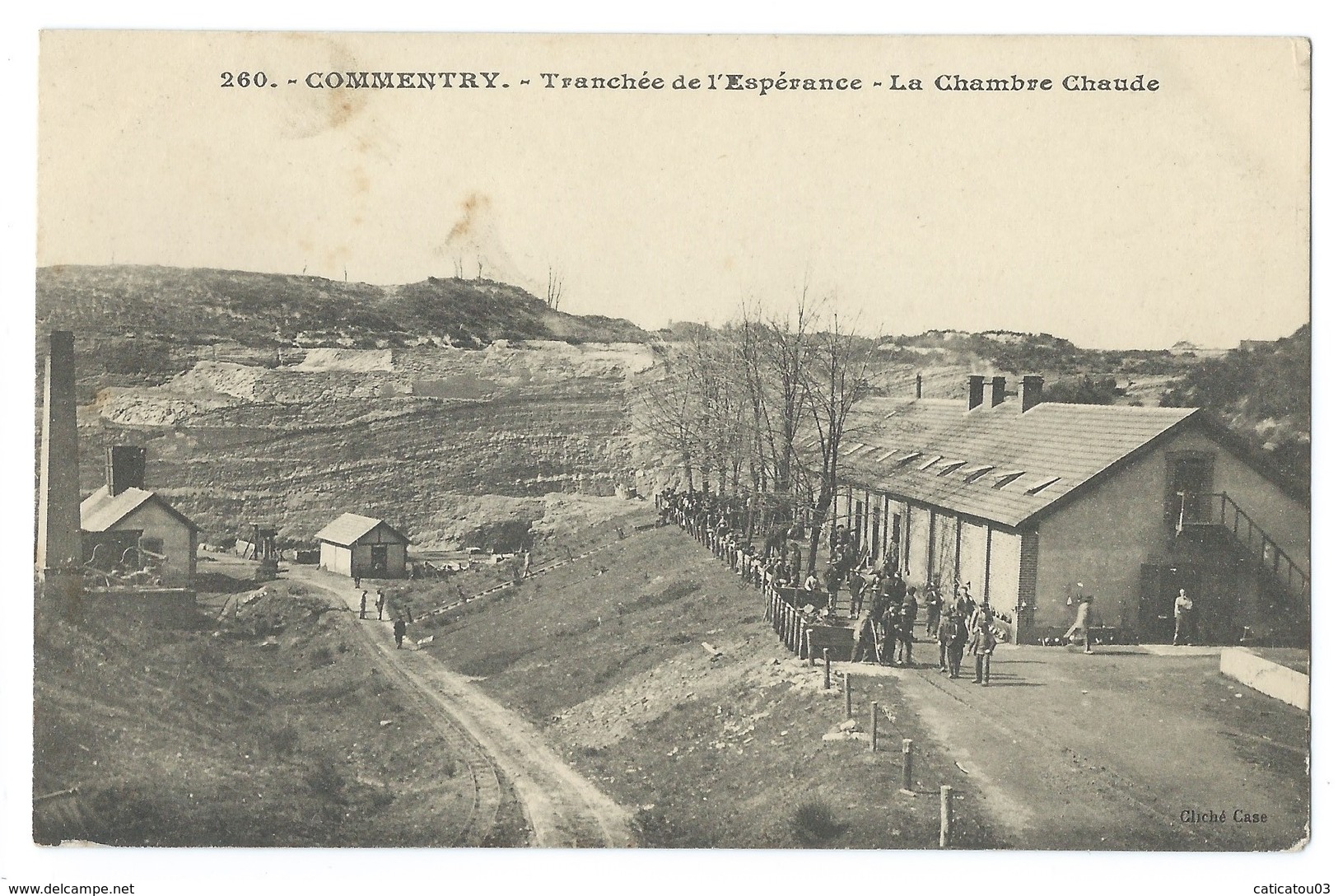 COMMENTRY (Allier) Mine Tranchée De  L'Espérance - La Chambre Chaude - Animée - Mineurs - Commentry