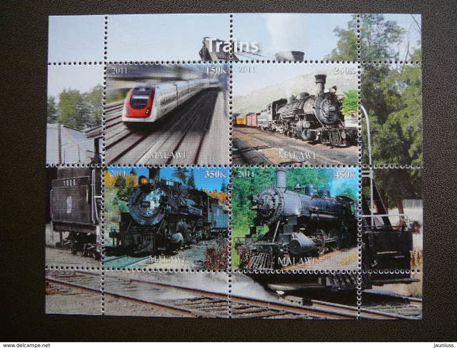 Trains. Züge. Vapeurs # 2011 MNH S/s # (1860) # Locomotives Transport - Trains